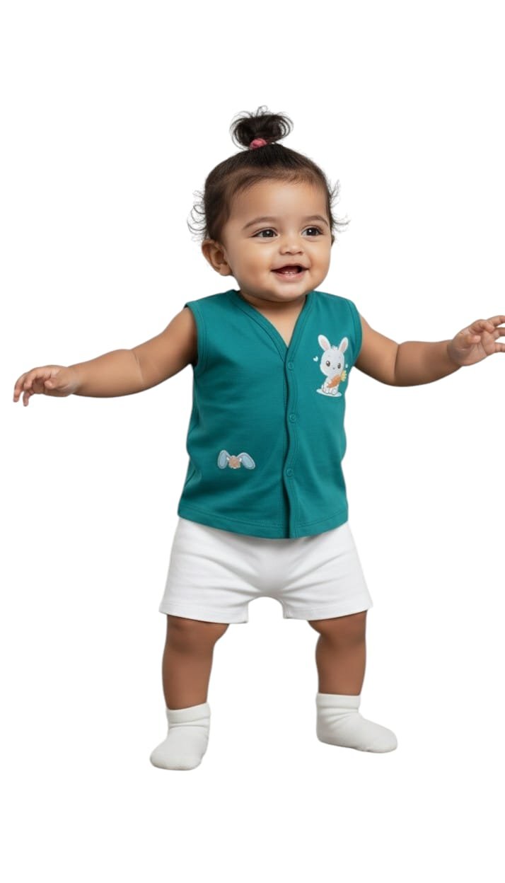 Verysmart NewBorn Baby Top Sleeveless , Pack of 2,Age-0/3, 3/6, 6/9, 9/12 - Image 8