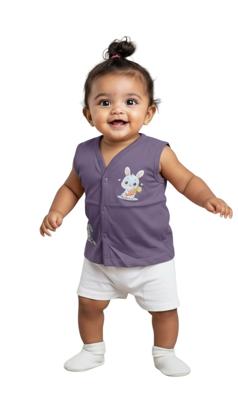 Verysmart NewBorn Baby Top Sleeveless , Pack of 2,Age-0/3, 3/6, 6/9, 9/12 - Image 14