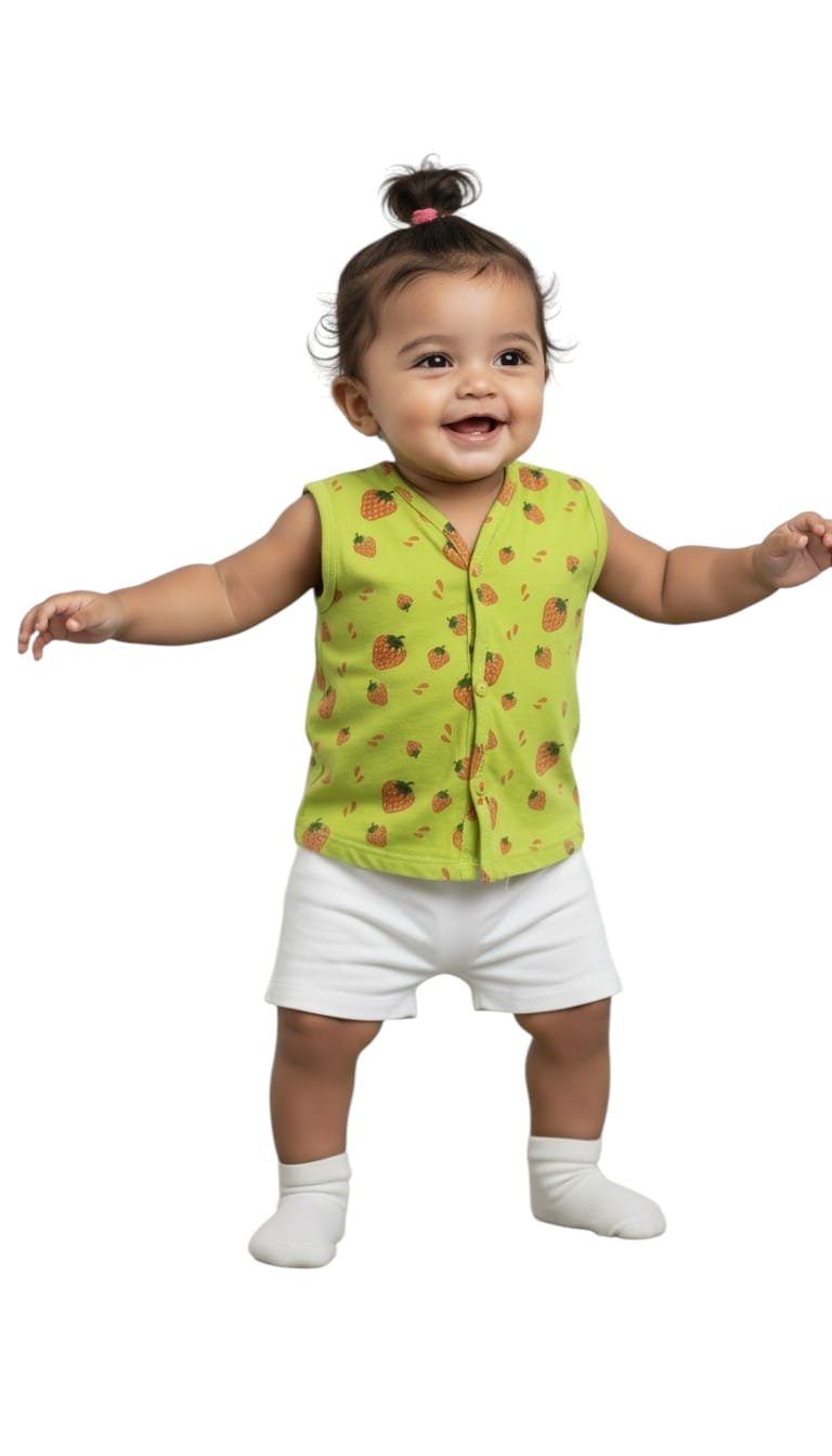 Verysmart NewBorn Baby Top Sleeveless , Pack of 2,Age-0/3, 3/6, 6/9, 9/12 - Image 11
