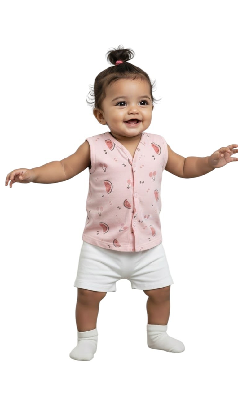 Verysmart NewBorn Baby Top Sleeveless , Pack of 2,Age-0/3, 3/6, 6/9, 9/12 - Image 15