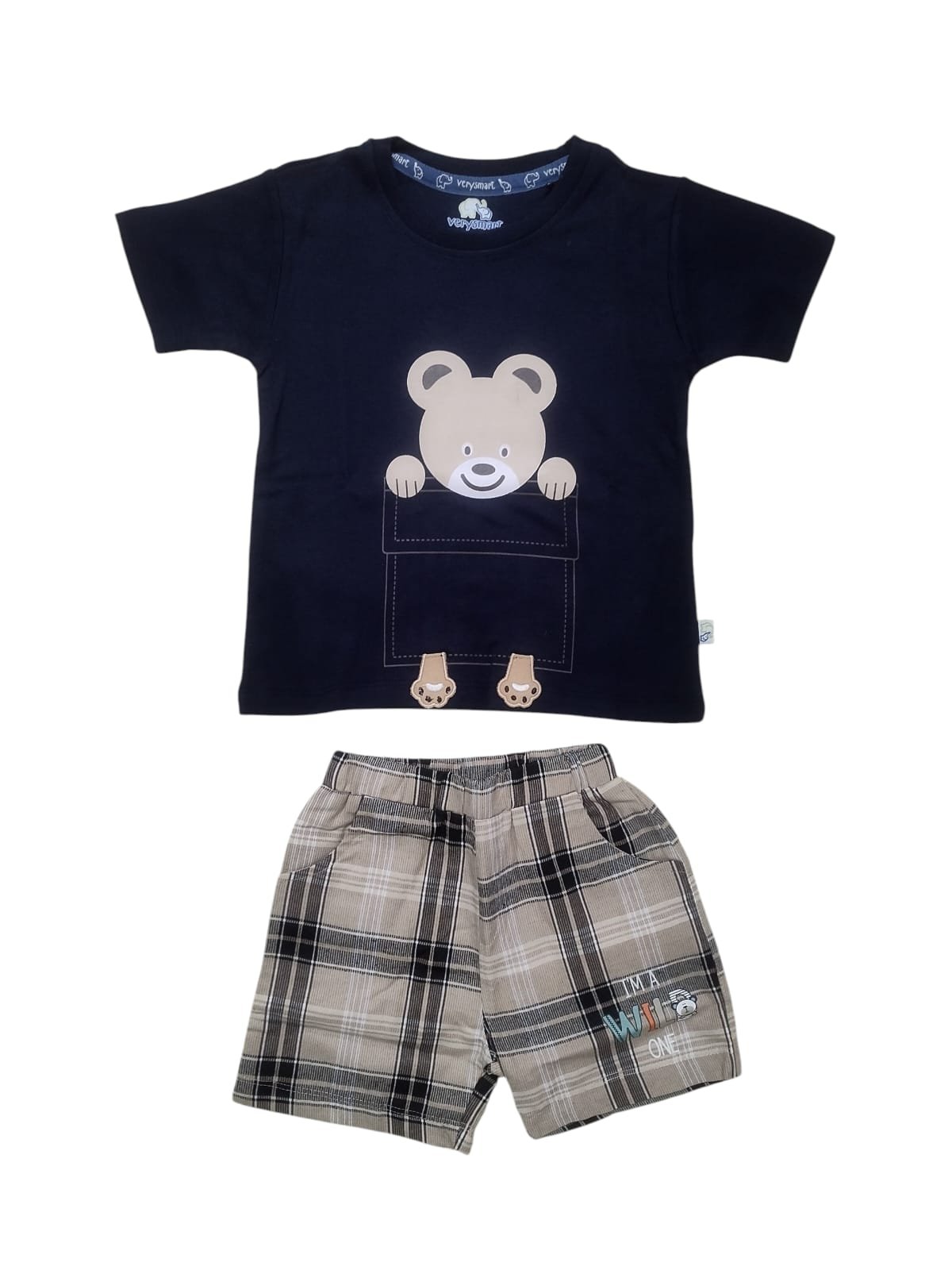 Verysmart Boys Top with Shorts Set,Age 6/12, 12/18, 18/24, 2yr/3yr.Premium quality cotton,