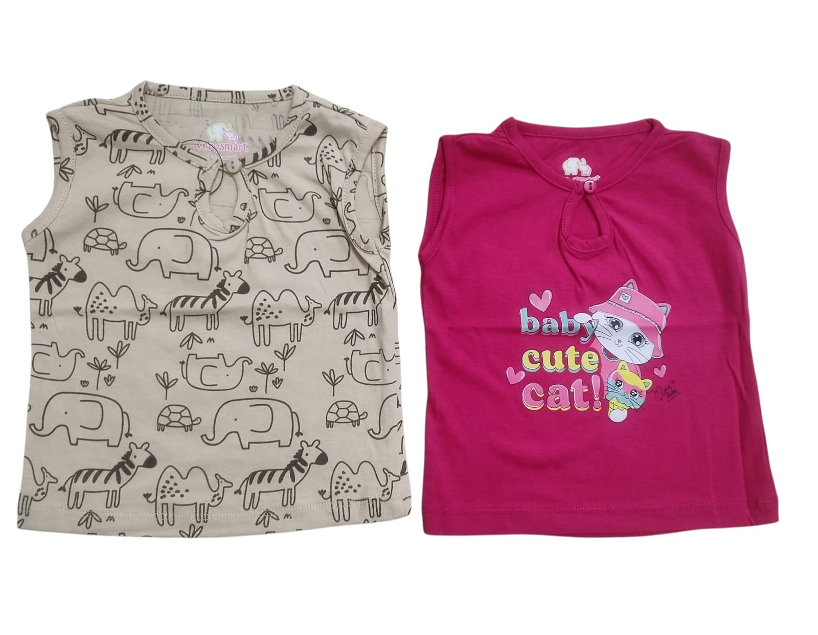 Infant Button Cotton T-Shirt (pack of 2) assorted - Image 18
