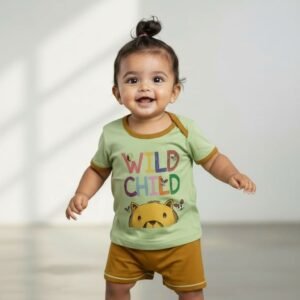 Boys Top and Bottom Set,Age 3/6, 6/12, 12/18, 18/24 Months, Cotton Material 3 colours Available.Green,Beige,White