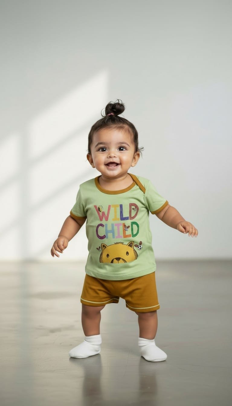 Boys Top and Bottom Set,Age 3/6, 6/12, 12/18, 18/24 Months, Cotton Material 3 colours Available.Green,Beige,White